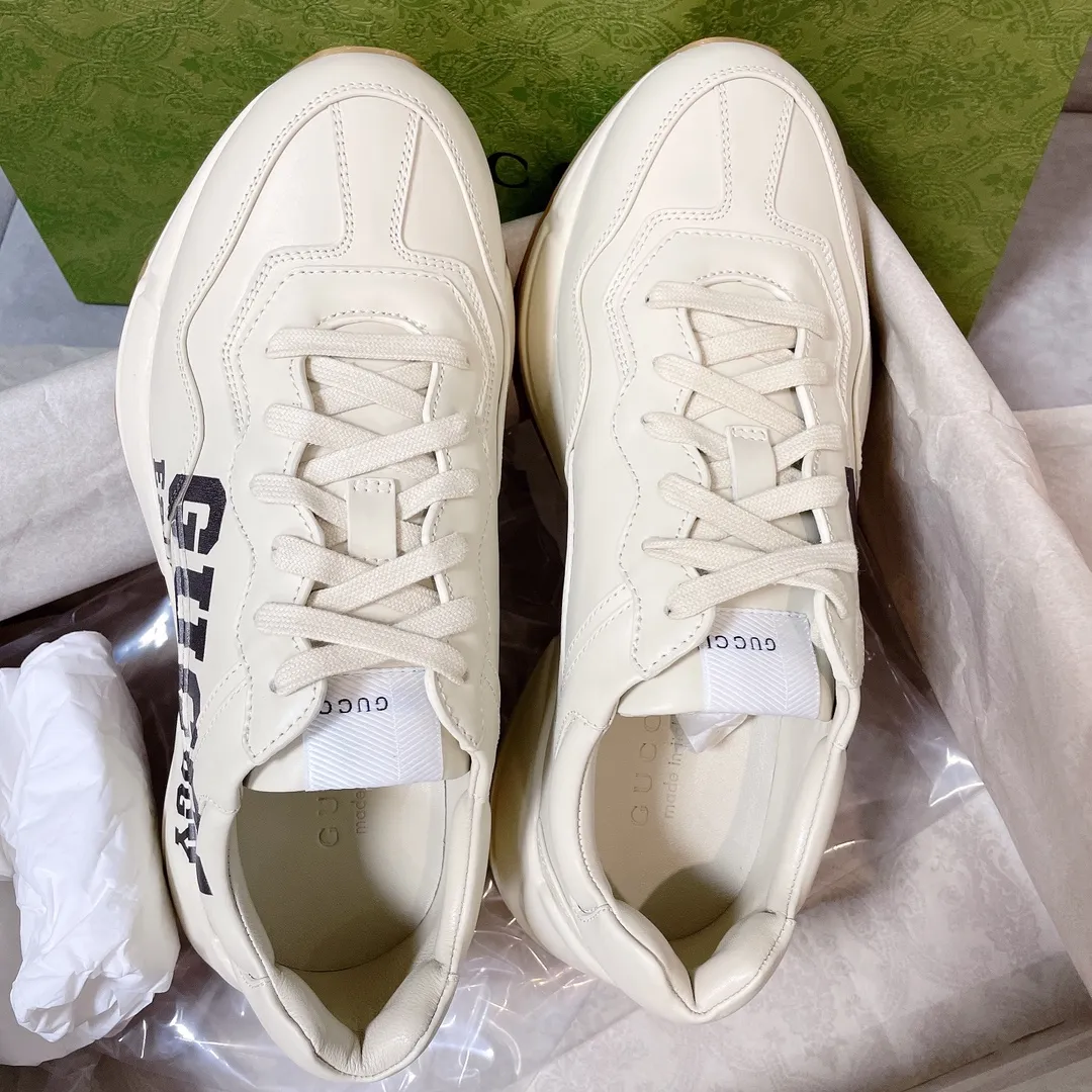 P700👟👟 The top version of GUCCI dad shoes, the latest upgraded version❗❗ The fabric is 100% consistent with the store. The whole series uses four leather styles. Each pattern, color and fabric are one-to-one consistent with the store. Women's size 35 36 37 38 39 40 Men's size 39 40 41 42 43 44 (women's size 34, men's size 45 can be customized)